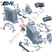 Интеркулер слава для Mercedes W465 AMG G63 (M177) A1770904303