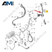 Трубопровод хладагента Porsche Macan S (CTMA) 9A726071200