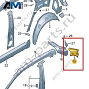 Усилитель стойки D Volkswagen id4/id5 2021-2024 11A809308