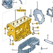 Блок цилиндров VAG 032103011EE