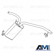 Задняя часть глушителя Skoda Octavia A7 5E0253609Q