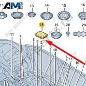 Заглушка Audi Q7 (4M) 2016-2024 4M0813583A