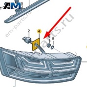 Уплотнитель Audi Q7 (4M) 2016-2024 4M0945191