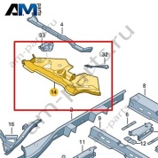 Поперечина передней стенки Volkswagen id-Buzz 2023-2024 1N3803883