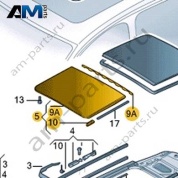 Стекло люка спереди VAG 3CC877055 на Volkswagen 2021-2026