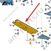 Облицовка днища Audi A6 (C8) 2019-2024 4K0825207N
