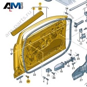 Передняя левая дверь Audi A6 (C8) 2019-2024 4K0831051