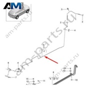 Топливная трубка (центр) Porsche Macan S (CTMA) 95B261191A