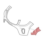 Кронштейн переднего бампера левый A1668804401 Mercedes GLS-klasse X166