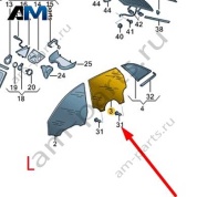 Стекло двери заднее левое Audi A6 (C8) 2019-2024 4K5845205A