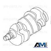 Оригинальный коленвал Ауди Q7 (2015-2019) 3.0TFSI 06E105101AK