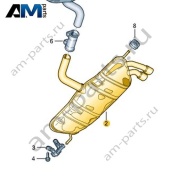 Задний глушитель VAG 1T0253609AM