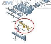 Канал для кабеля на Audi 0CK927367B