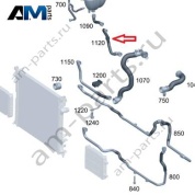 Шланг от помпы на Бачок для Mercedes W465 AMG G63 (M177) A4655001504