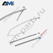 Уплотнитель стекла передней правой двери внутренний A1767251400 на Mercedes A-class W176