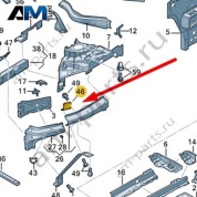 Держатель Audi Q7 (4M) 2016-2024 4M0805357