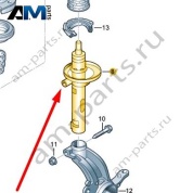 Передний амортизатор 5Q0413023EB для Audi A3 (8Y) 2020-2026