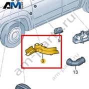 Канал для кабеля Volkswagen AMAROK 2017-2022 2H3971047A