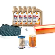 Комплект фильтров для ТО-2/4 Passat B7 2.0 TDI с маслом Shell 0W30