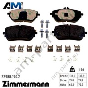 Передние тормозные колодки 22988.190.2	 Zimmermann для Мерседес GLA 200d/220d