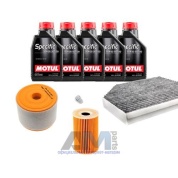 Комплект для ТО-1/3 для Audi A6 C7 2.0TDI (2011-2014) с маслом Motul 5W30