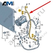 Трубопровод хладагента Audi A8 (D5) 2018-2024 4N0816533