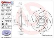 Передние тормозные диски (09.E137.11) BREMBO на Mercedes GLE V167 350d