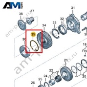 Стопорное кольцо VAG 0CL311317