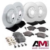 Передние/задние диски и колодки Ауди А3 (8P) 1.8-2.0