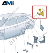 Перегородка стойки D Volkswagen id4/id5 2021-2024 11A864638