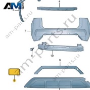 Усилитель заднего бампера VAG 3GJ807305 на Volkswagen 2025-2026