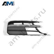Решетка переднего бампера правая (черный хром) Ауди А8 D5 4N0807680A3FZ