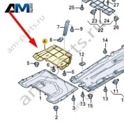 Защита двигателя 8BG825209 на Ауди А6 С9 2025-2026
