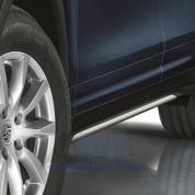 Накладка порога левая Porsche Cayenne (Черная) 958559887009B9