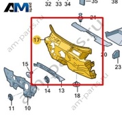 Шумоизоляция перегородки моторного отсека Volkswagen T-Roc 2018-2024 2GB863934B
