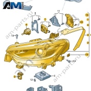Светодиодная фара с матричным модулем правая Volkswagen id3 2020-2024 10B941078A