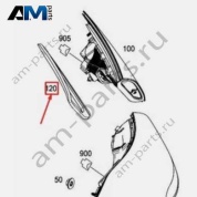Уплотнитель фонаря заднего левый A2578260300 на Mercedes CLS C257
