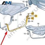 Хомут Volkswagen Touareg 2018-2024 4M4201392