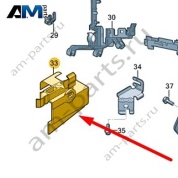 Кронштейн датчика температуры Audi A6 (C7) 2015-2018 4G0971504B