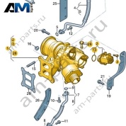 Выпускной коллектор с турбонагнетателем VAG 06K145874Q