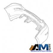 Крепление заднего бампера левое A2048850156 Mercedes GLK X204 (2012-2015)