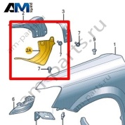 Распорка Volkswagen Taos 2021-2023 2GL821135