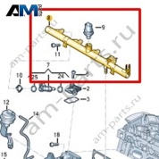 Топливная рампа VAG 07K133681B