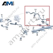 Топливопровод между рампами для Mercedes GL400 X166 (M276) A2760703232