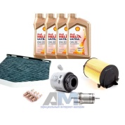 Комплект фильтров для ТО-2/4 Jetta 1.2 TSI с маслом Shell 0W30