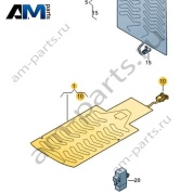 Нагревательный элемент сиденья Volkswagen Jetta VII 2020-2024 17A963561