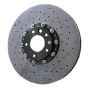 Передний правый керамический тормозной диск Porsche Cayenne (Yellow) 95835103261