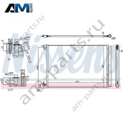 Радиатор кондиционера NISSENS (940519) для Mercedes AMG S63 (M177) W222