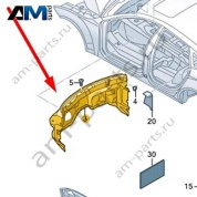 Изоляция поперечины Audi A6 (C7) 2015-2018 4G1863947E