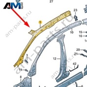 Внутренняя часть стойки A Audi A8 (D5) 2018-2024 4N0810179TA